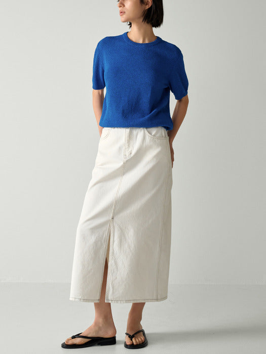 Facade Pattern Classic Denim off white