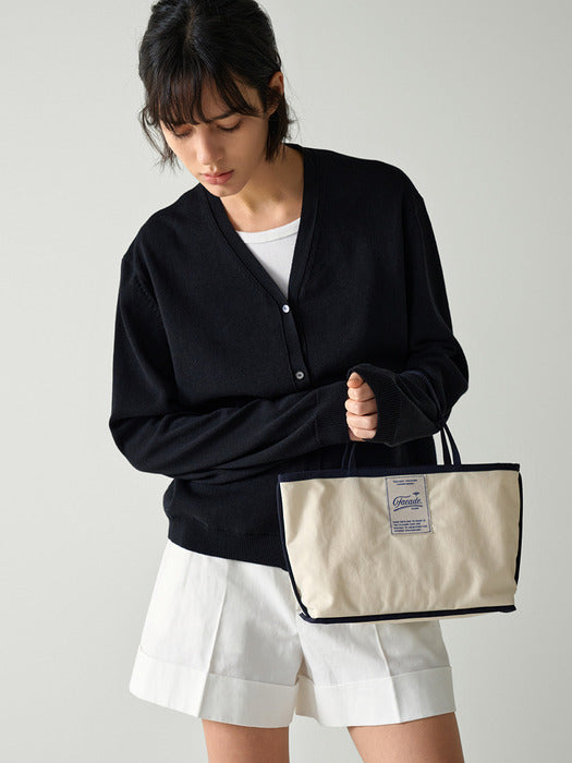 [facade pattern] Breeze Tote Bag - Ecru