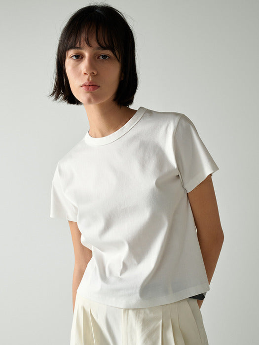 [facade pattern] 실켓 코튼 Crop T-shirt_5color