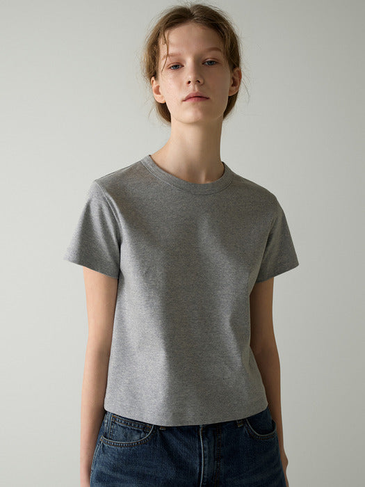 [facade pattern] 실켓 코튼 Crop T-shirt_5color