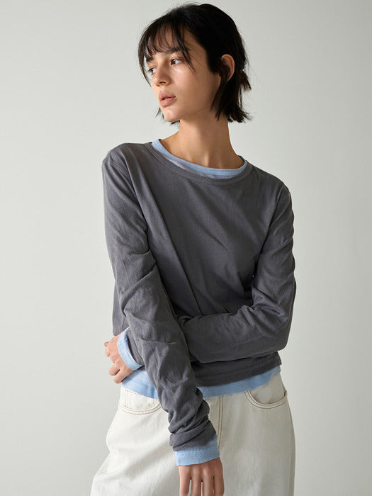 [facade pattern] Breeze Cotton T-Shirt (4 colors)