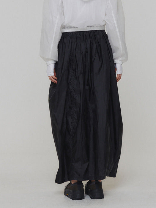 [amomento] LAYERED SHIRRING SKIRT (3 COLORS)
