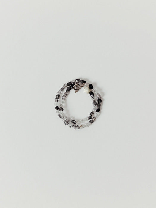 [moia] quartz choker (black mix)