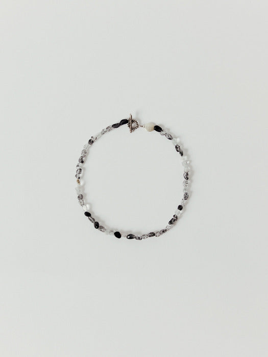 [moia] quartz choker (black mix)