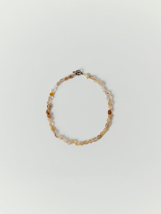 [moia] quartz choker (yellow mix)