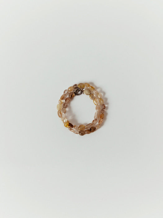 [moia] quartz choker (yellow mix)