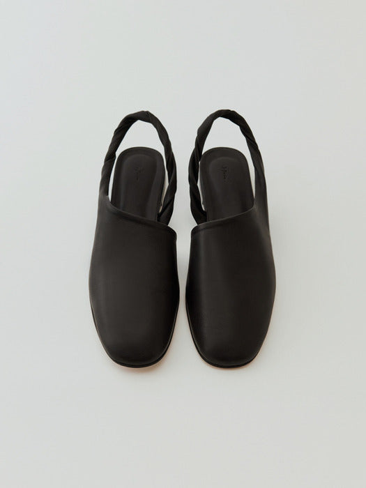 [moia] wave sling-back (deep brown)