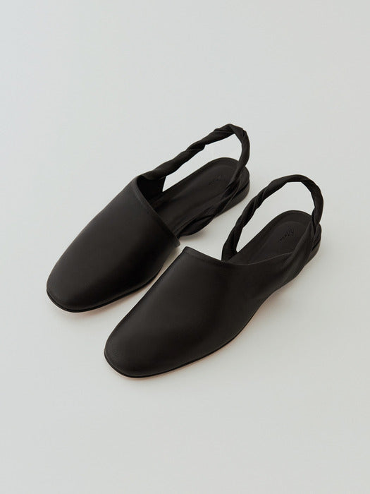 [moia] wave sling-back (deep brown)