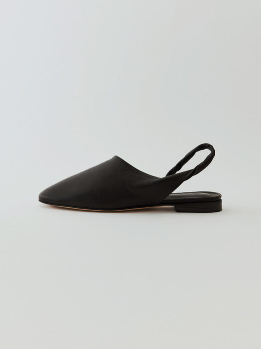 [moia] wave sling-back (deep brown)