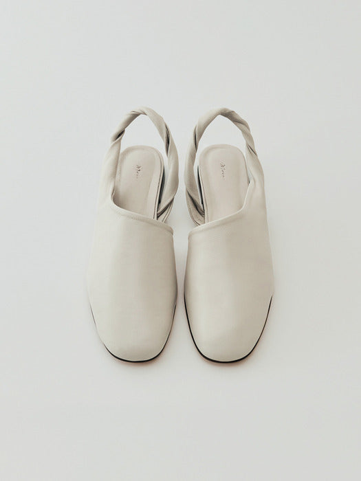 [moia] wave sling-back (ivory)