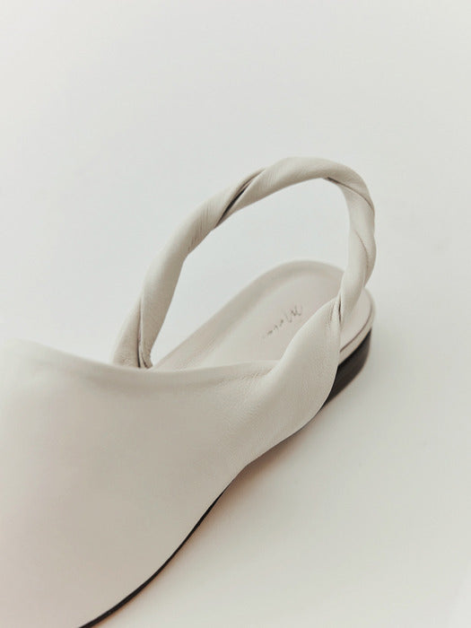 [moia] wave sling-back (ivory)