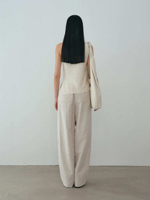 [moia] cl pocket pants (natural)