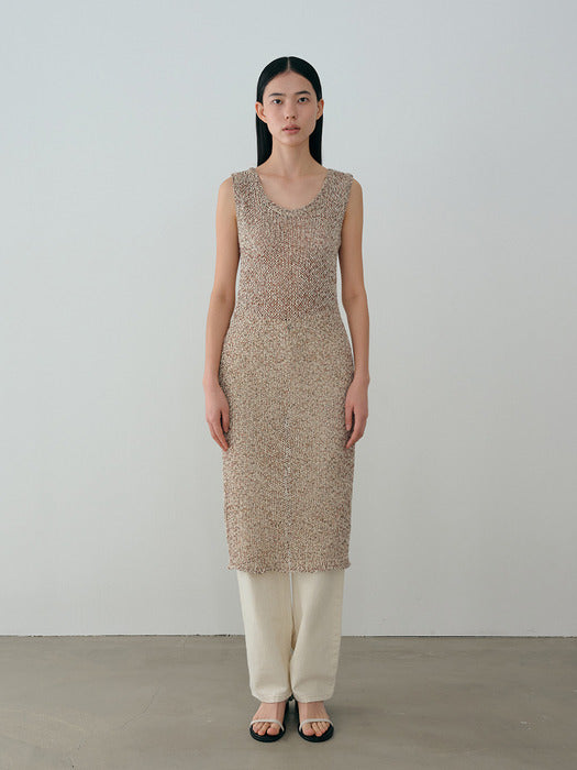 [moia] stem knit dress (mix)