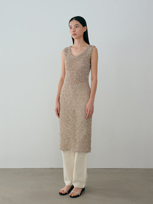 [moia] stem knit dress (mix)