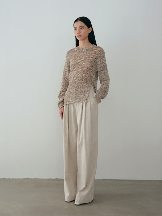 [moia] stem round knit (mix)