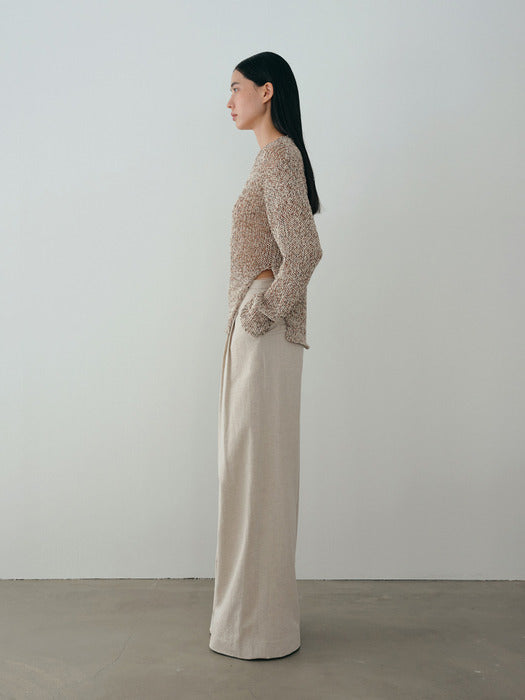 [moia] stem round knit (mix)