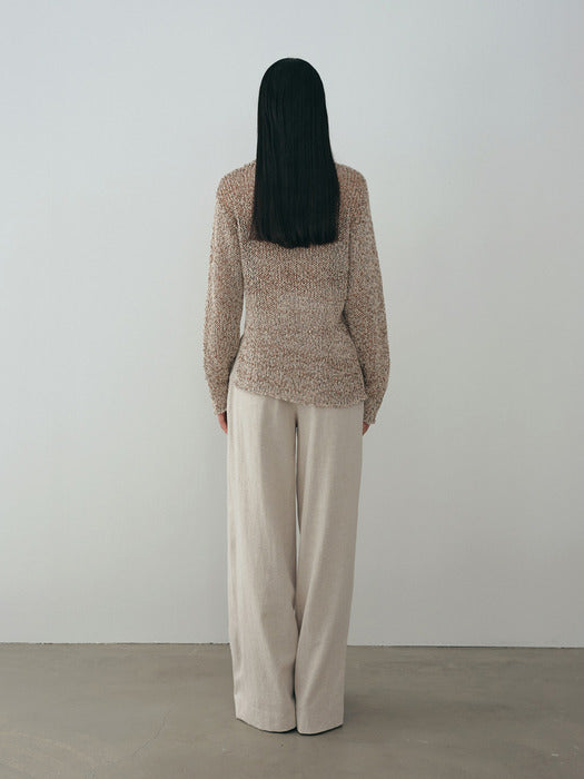 [moia] stem round knit (mix)