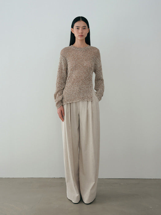 [moia] stem round knit (mix)