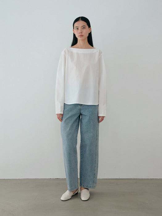 [moia] curved denim (light indigo)