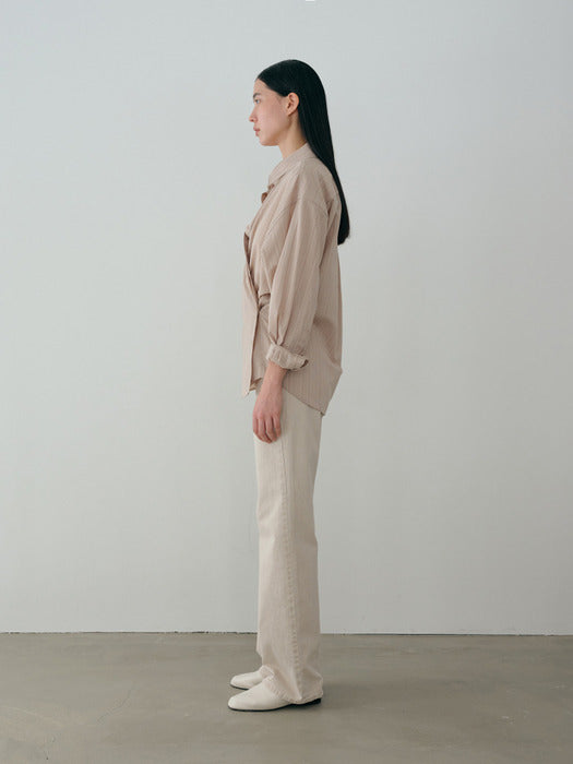 [moia] dyed denim (coral beige)