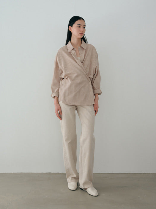 [moia] dyed denim (coral beige)