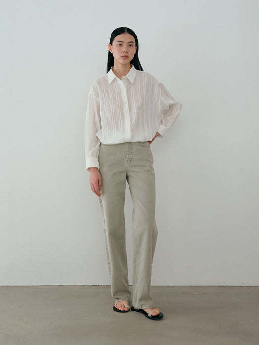 [moia] dyed denim (pale khaki)