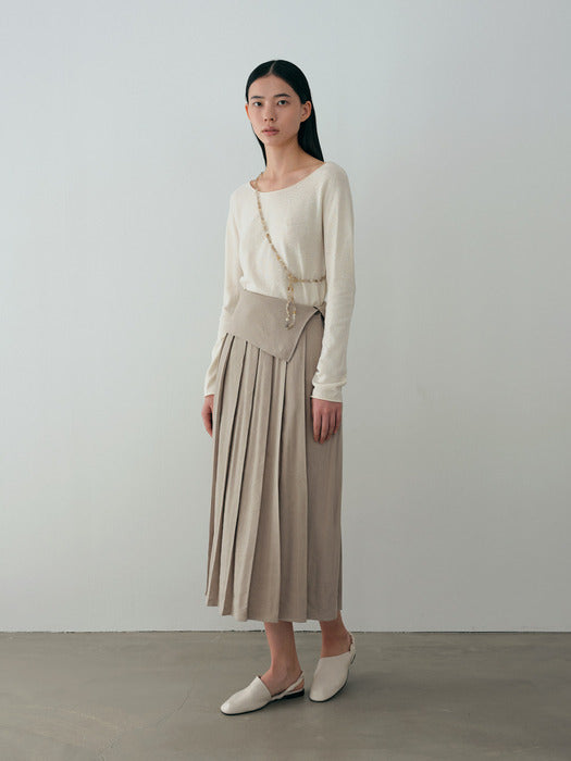 [moia] cotton roll knit (cream)