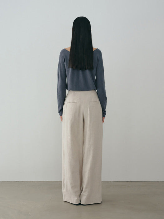 [moia] cotton roll knit (stormy blue)