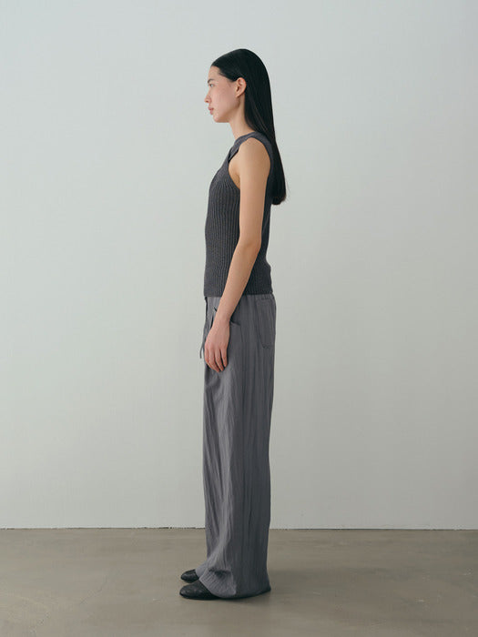 [moia] x wrap sleeveless (blue stone)