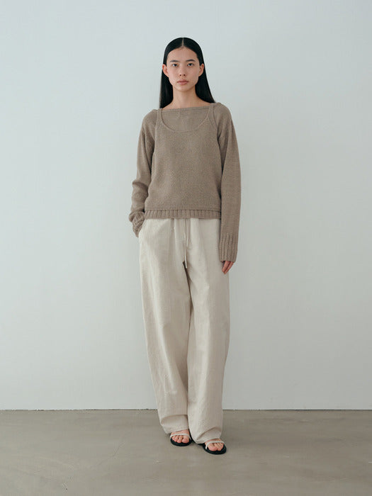 [moia] seed cardigan (pale khaki)