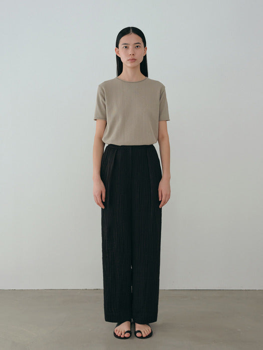 [moia] cotton half knit (pale khaki)