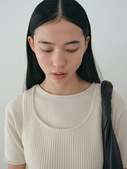 [moia] cotton half knit (ivory)