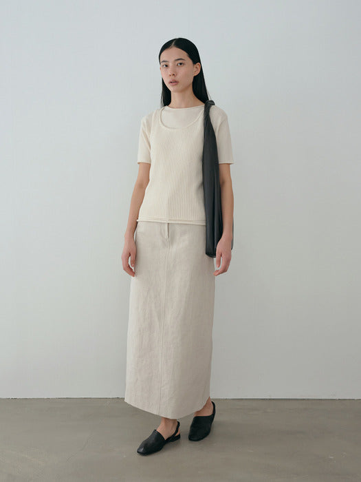 [moia] cotton half knit (ivory)