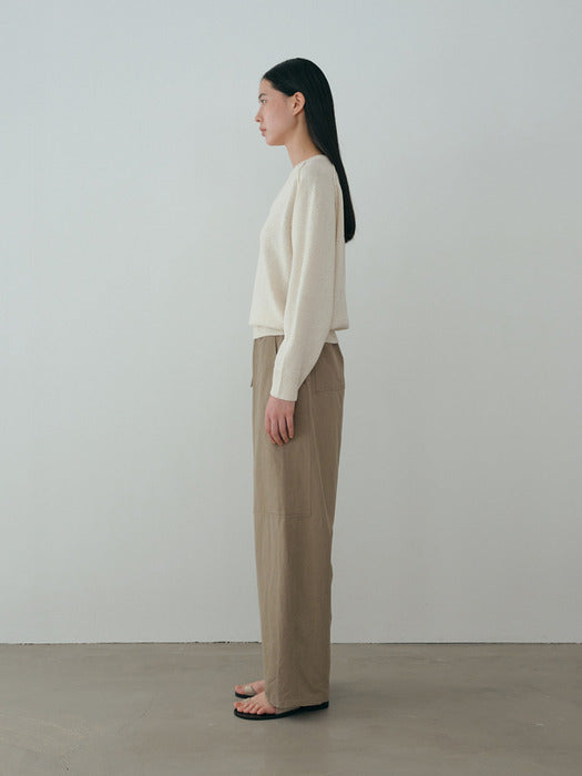 [moia] paper v-neck knit (ivory)