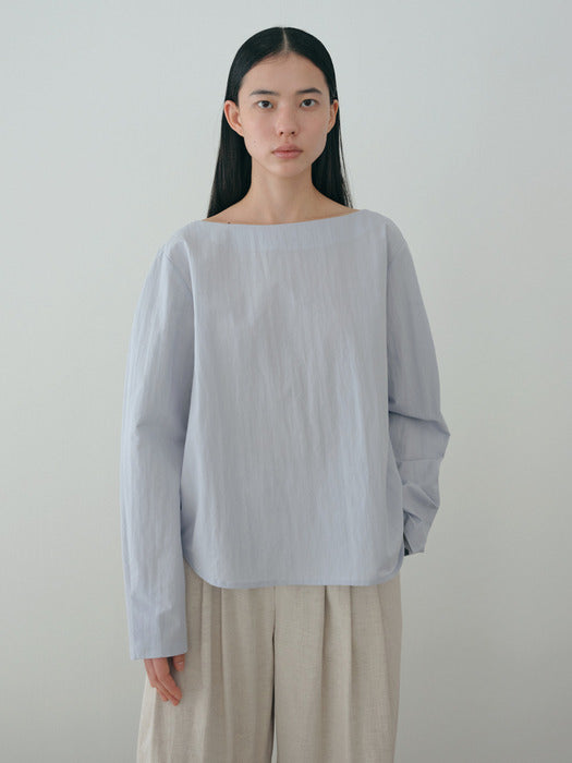 [moia] boatneck shirt (skyblue)