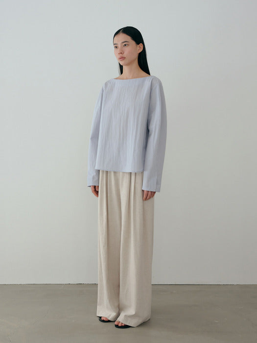 [moia] boatneck shirt (skyblue)