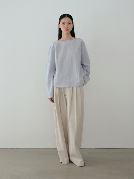 [moia] boatneck shirt (skyblue)