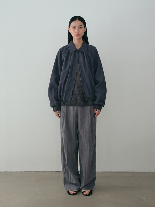 [moia] shirring jumper (stormy blue)