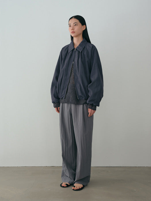 [moia] shirring jumper (stormy blue)