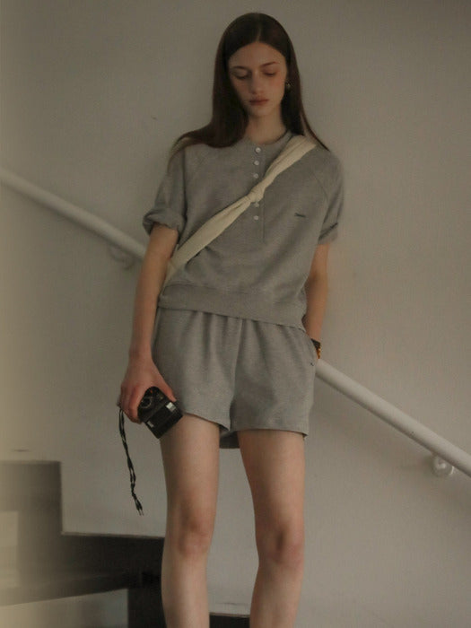 [TILLIDIE] TILL half sweatpants_Gray