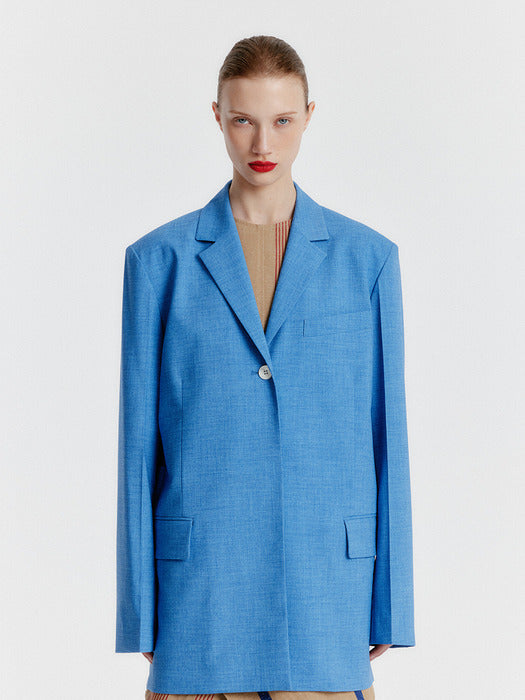 Eenk Yava Adjustable-waist Single Jacket - Blue