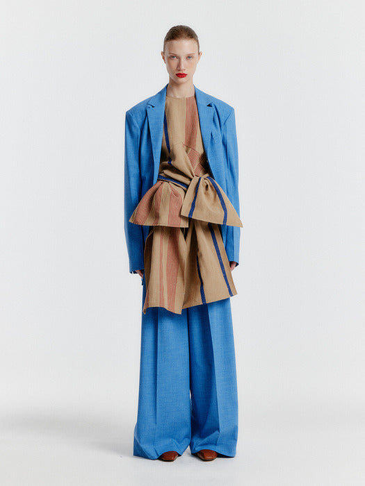 Eenk Yava Adjustable-waist Single Jacket - Blue