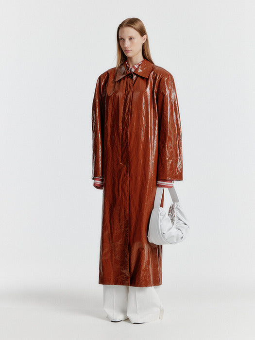 Eenk Yellisa Single-breasted Coat - Brown