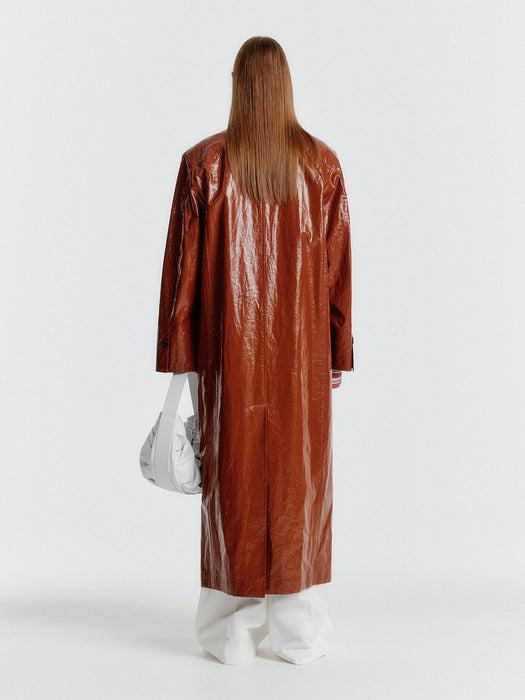 Eenk Yellisa Single-breasted Coat - Brown