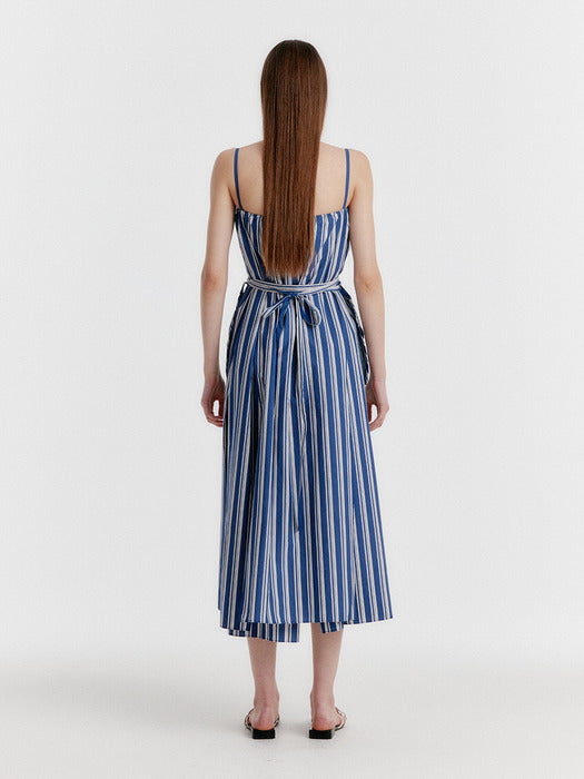 Eenk Yadget Side-button Sleeveless Dress - Navy