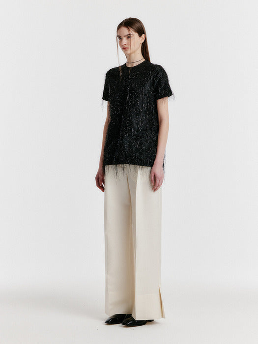 Eenk Yes Side-button Top - Black