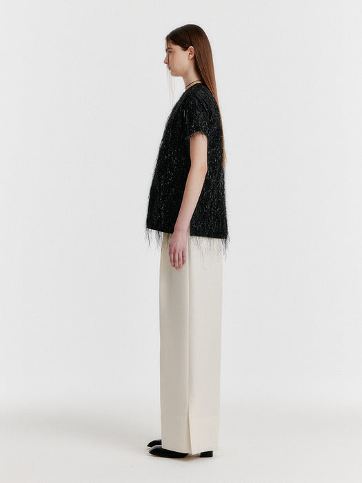 Eenk Yes Side-button Top - Black