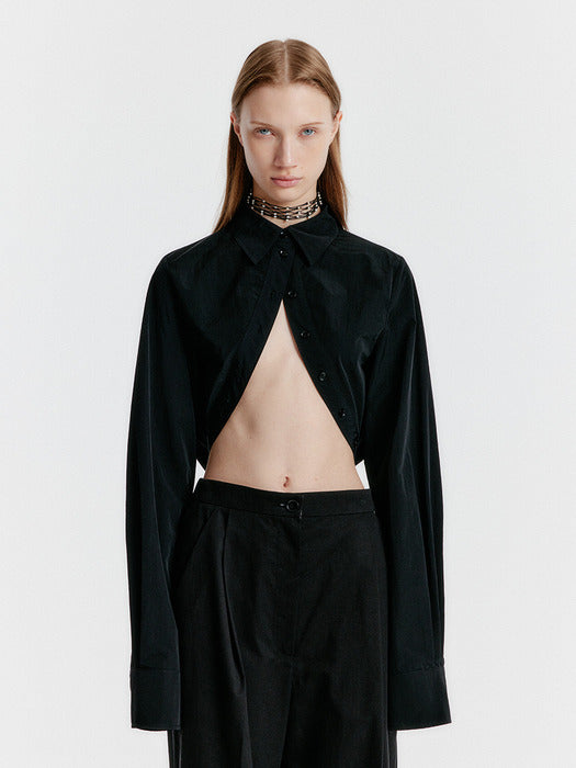 Eenk Yumi Bolero Shirt - Black