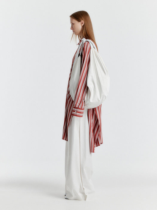Eenk Yeva Stripe Long Shirt - Brown