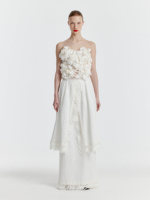 [EENK] Yaye Double Layered Skirt - White